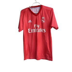 Real Madrid Jersey 2018 2019 Home Jersey Red Fly Emirates Size Small